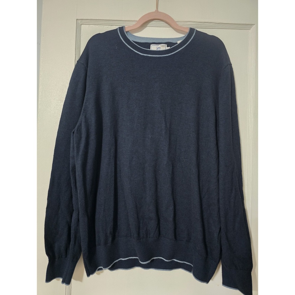 Southern Tide Sweater Mens XL Blue Pullover Crew Jumper Preppy Golf